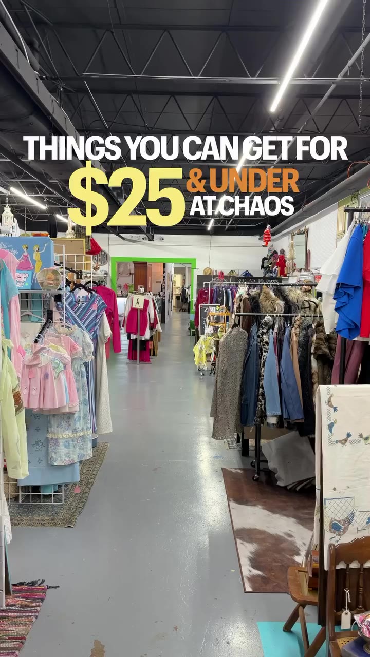 Affordable finds at Chaos 🤠 #chaostocouture #fortworthvintage #dfwvintage…