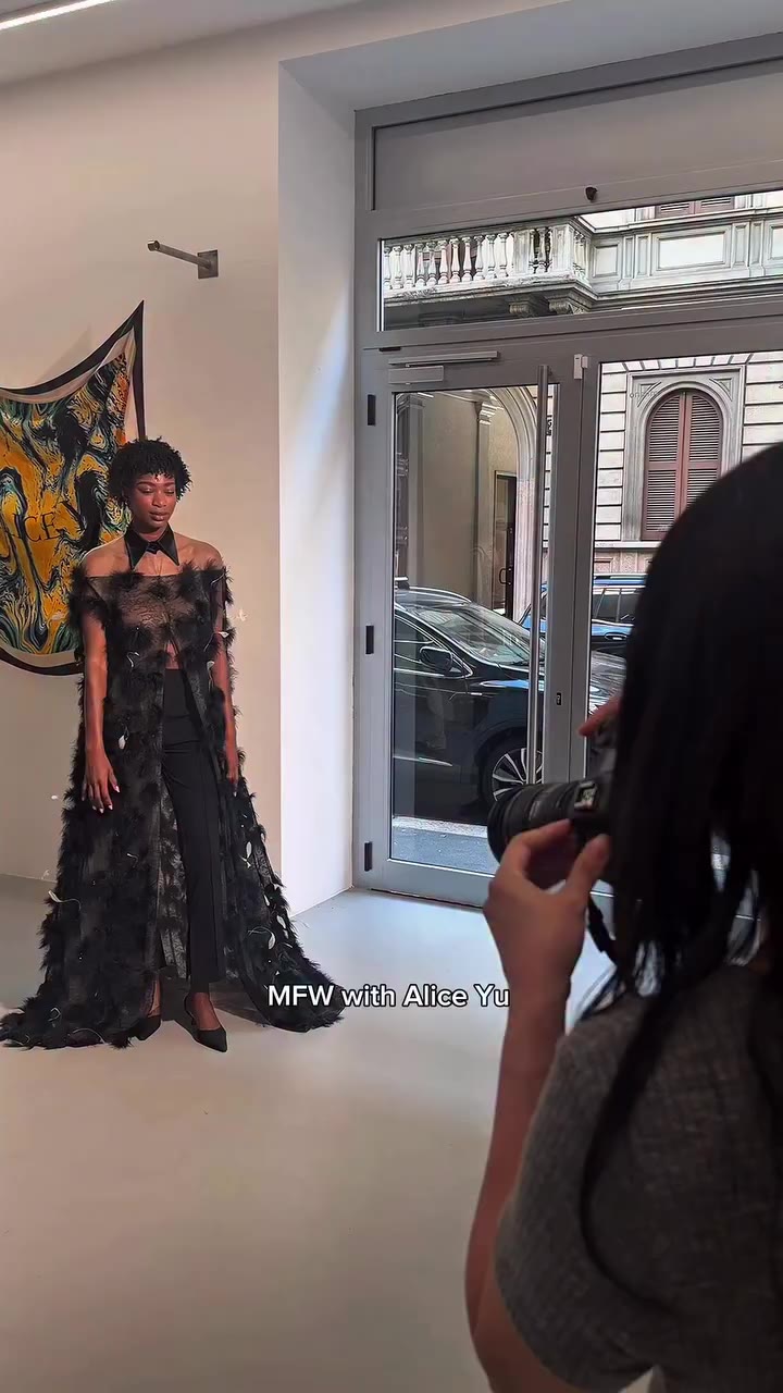 #MFW, Home carried with you. 🕊️💐 Stepping into @aliceyuofficial Eastern…