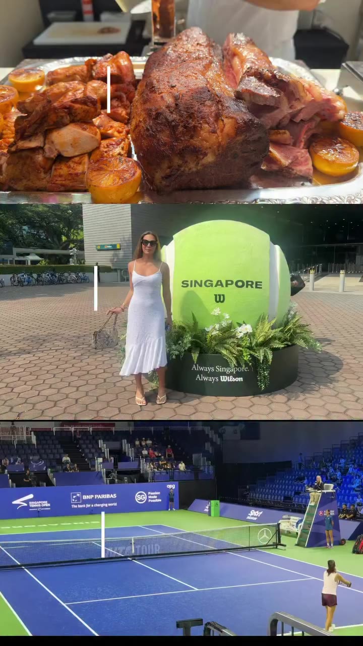 The Singapore Tennis Open vibe 🎾 💫 PS we got the Aces Club Hospitality Suite…