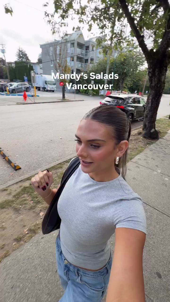 new yummy salad spot opened in kits 📍Mandy’s Salads #vancouver…