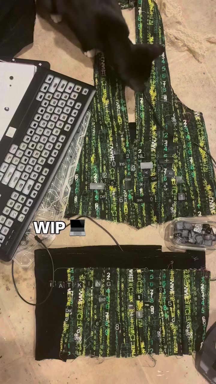 My latest work in progress 🚜👷 . . #wip #cybergoth #fyp #cyberpunk #upcycling