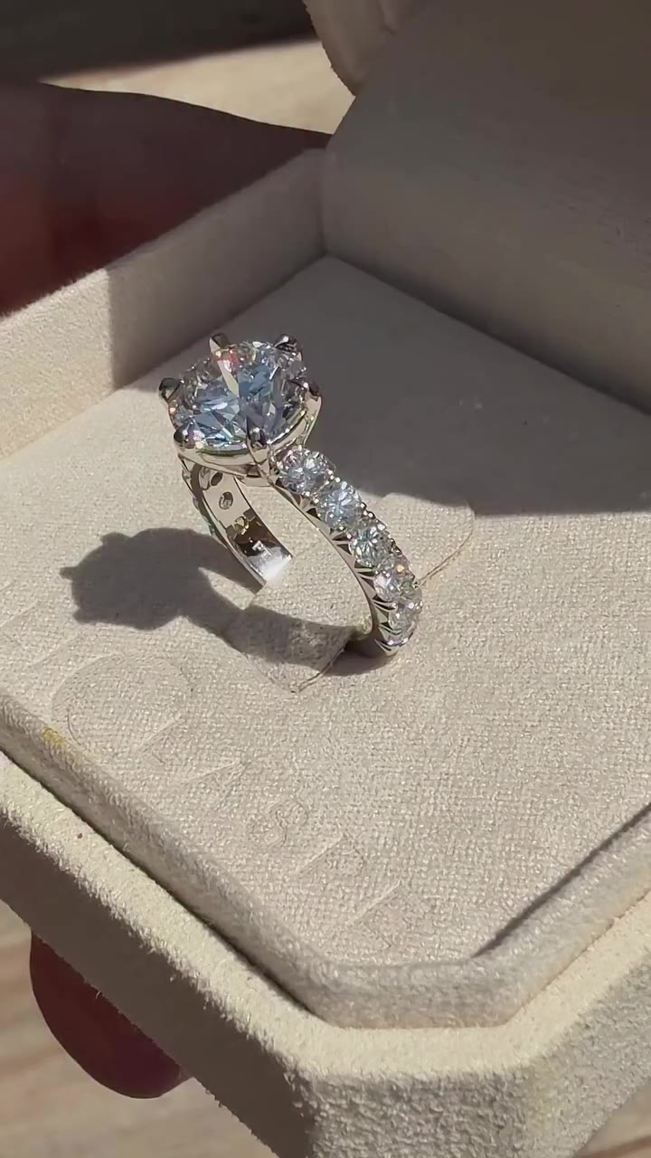 Off you go. What an honor it was to make this gorgeous 3.01ct E color round…