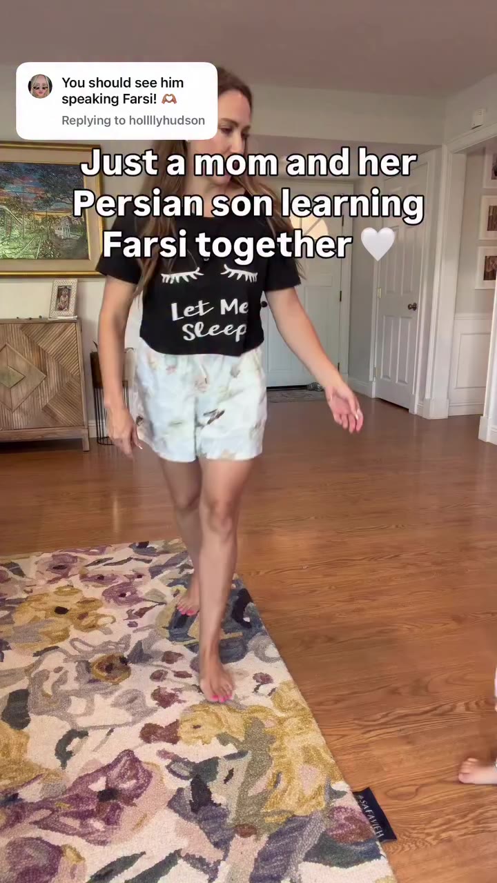His dad grew up speaking Farsi. I did not. So here we are, learning together…