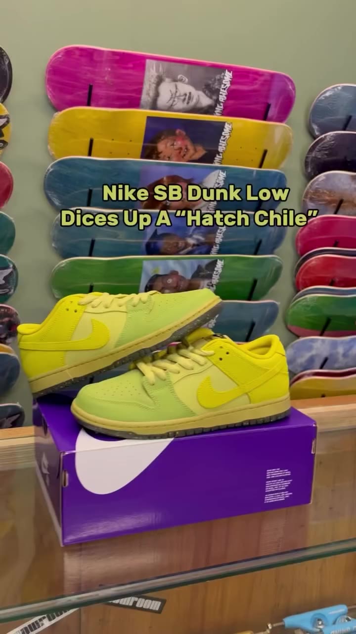 #NikeSBDunkLowPro Dices Up A “Hatch Chile” RM 385 #Restocked Available now…