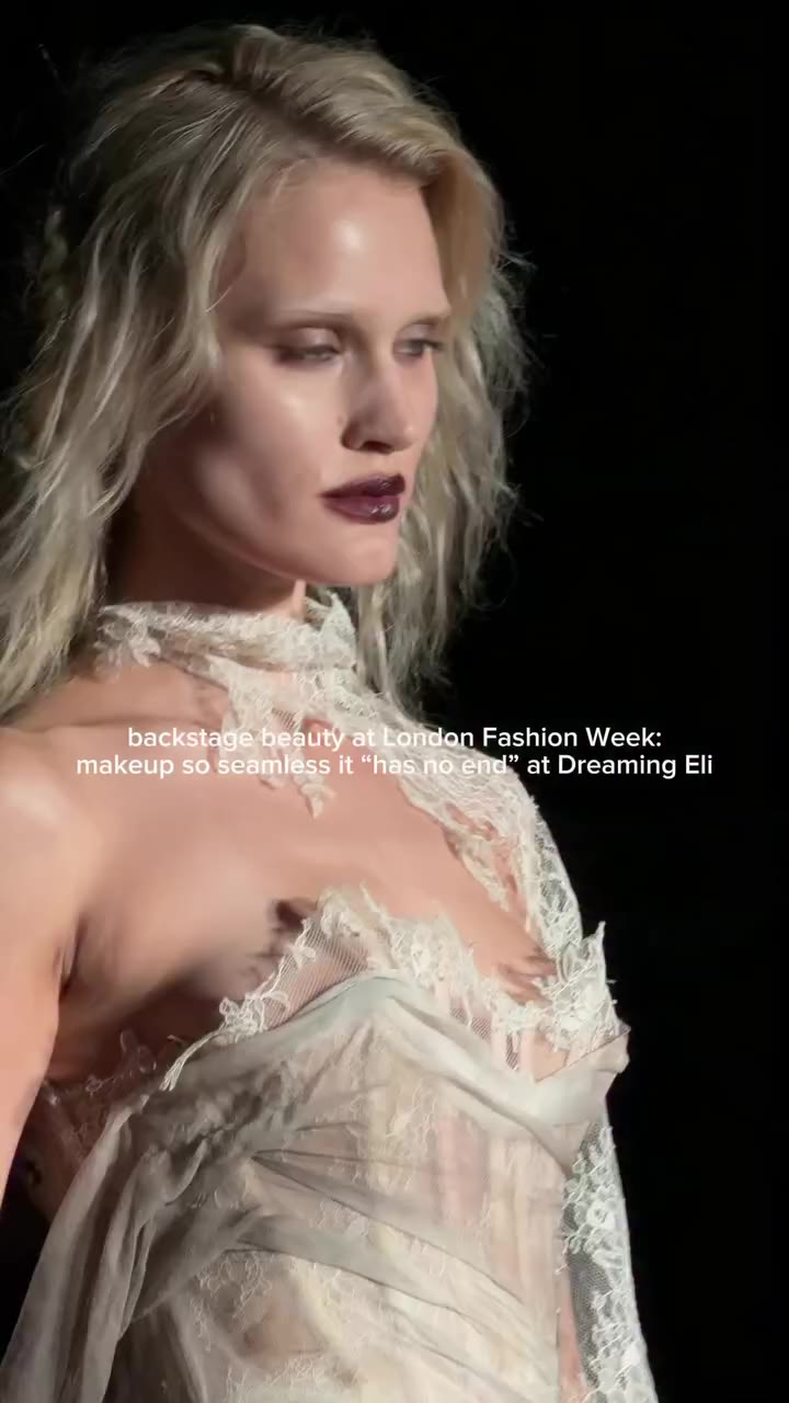 Backstage Beauty at London Fashion Week: makeup blended so seamlessly that it…