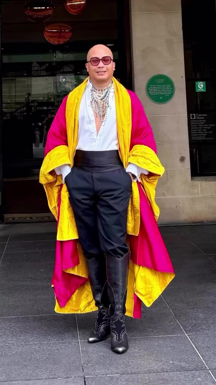 Just a casual Thursday in two tone Silk Dupion, because anything less is…