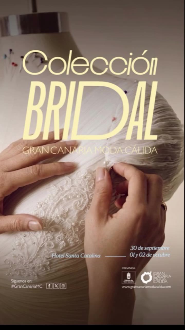 ✨ El universo de Oswaldo Machín llega a la pasarela Bridal de Gran Canaria…