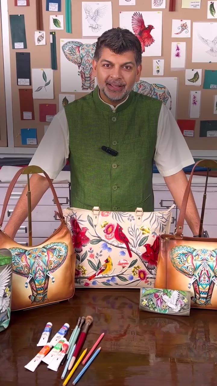 Anuschka’s hand-painted leather bags become part of that language of…