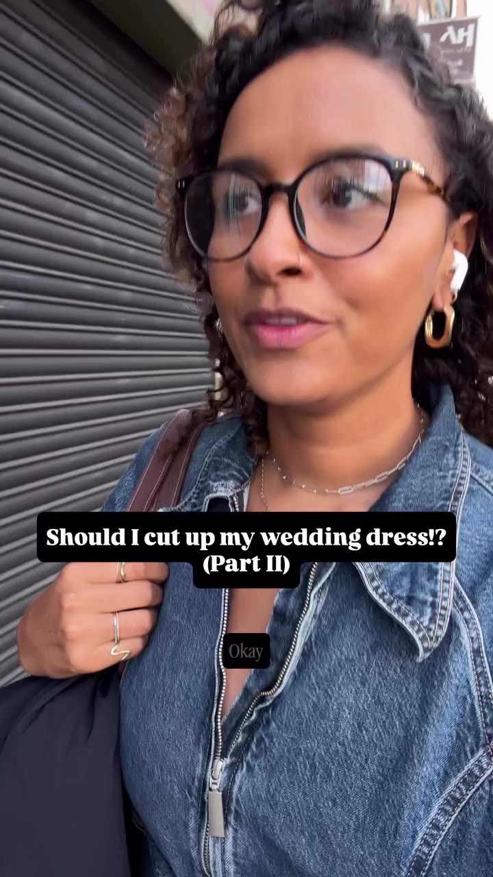 Should I cut up my wedding dress part II!? 👰🏽✂️ About a month ago, I asked…