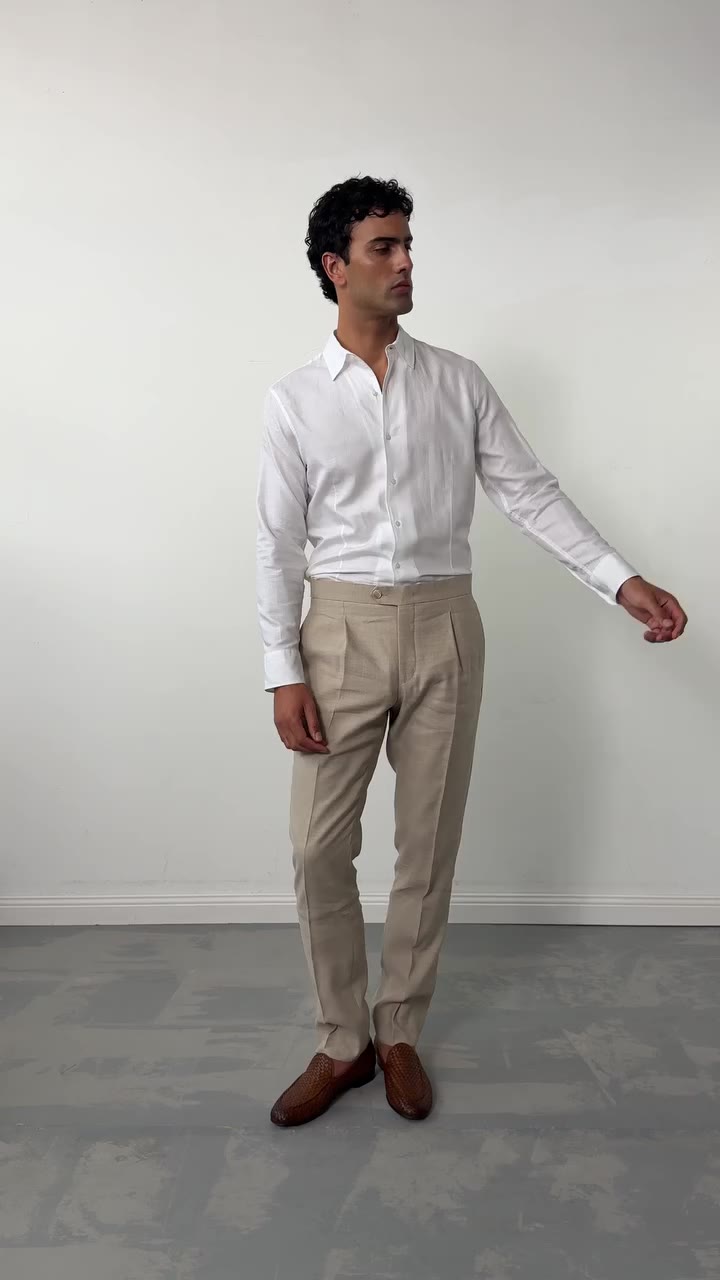 Introducing the Natural Linen Wool Suit, designed for your next RSVP. Premium…