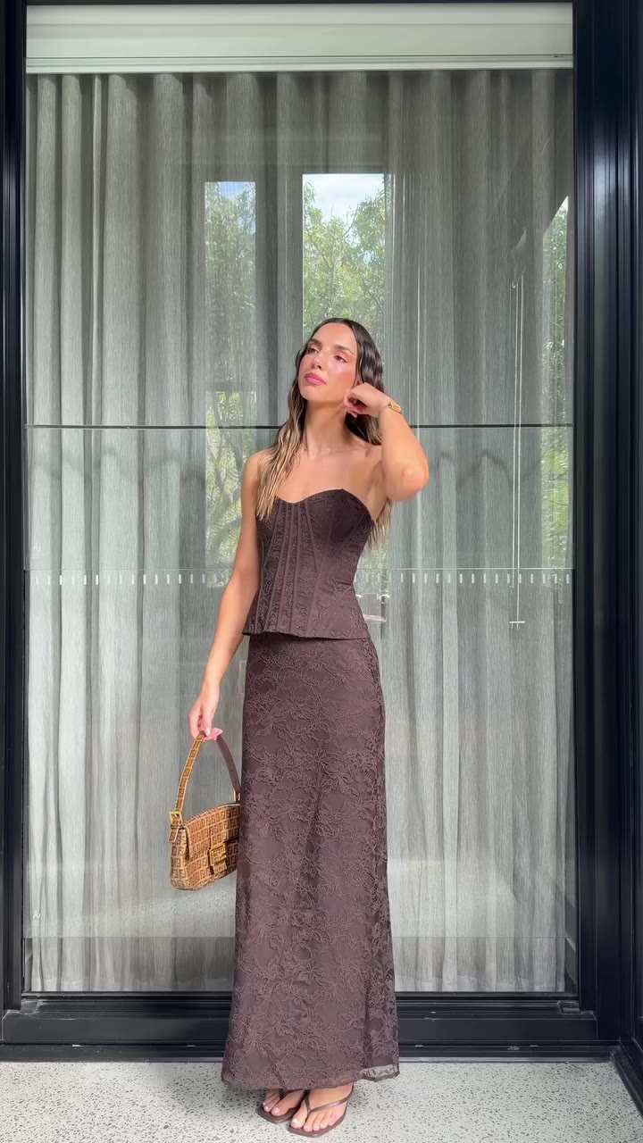 Our latest obsession. The Myla Lace Maxi Dress, as seen on @georgia_zadow Shop…