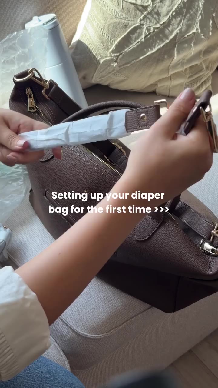 When your diaper bag looks this good, you actually look forward to wearing it…