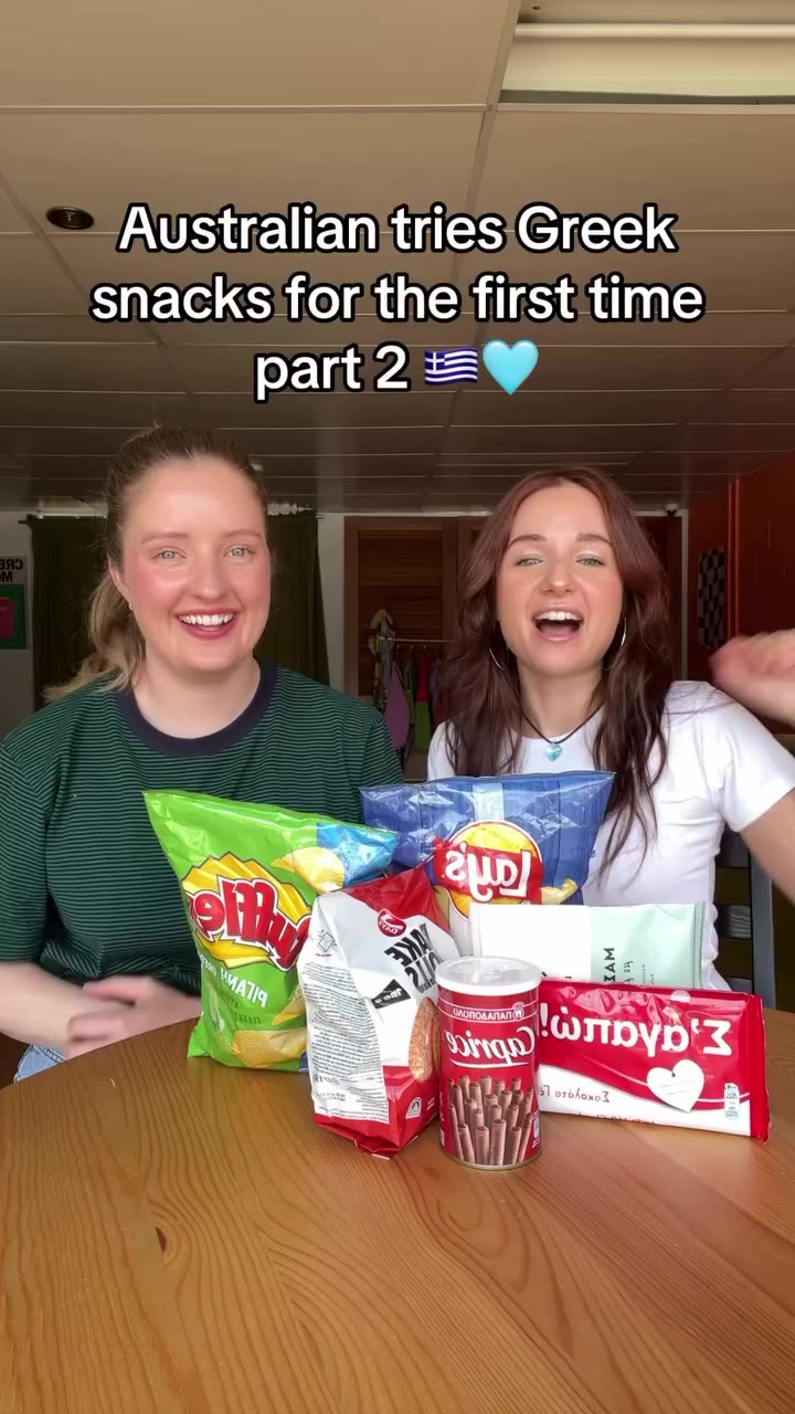 Was very surprised! Watch part 1 to see the salty snacks😌🇬🇷
