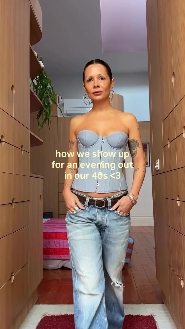 didn’t want to wear the jacket but the weather had other plans 🥲 corset…