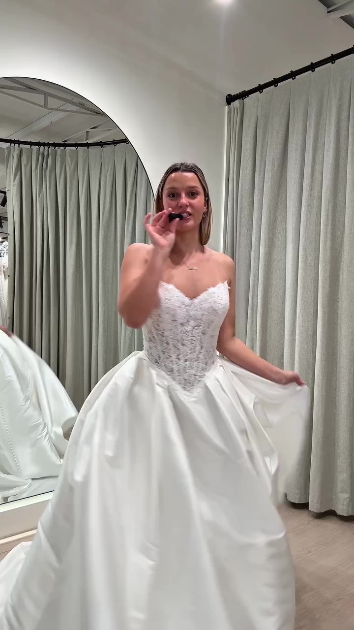 Stylist Holly in our newest Nager gown by @pronovias ✨ The perfect balance of…