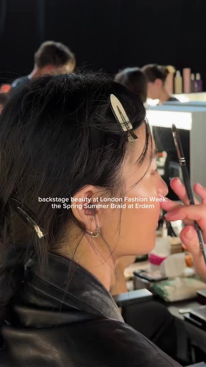 Backstage Beauty at London Fashion Week: the Spring Braid at Erdem- one of the…