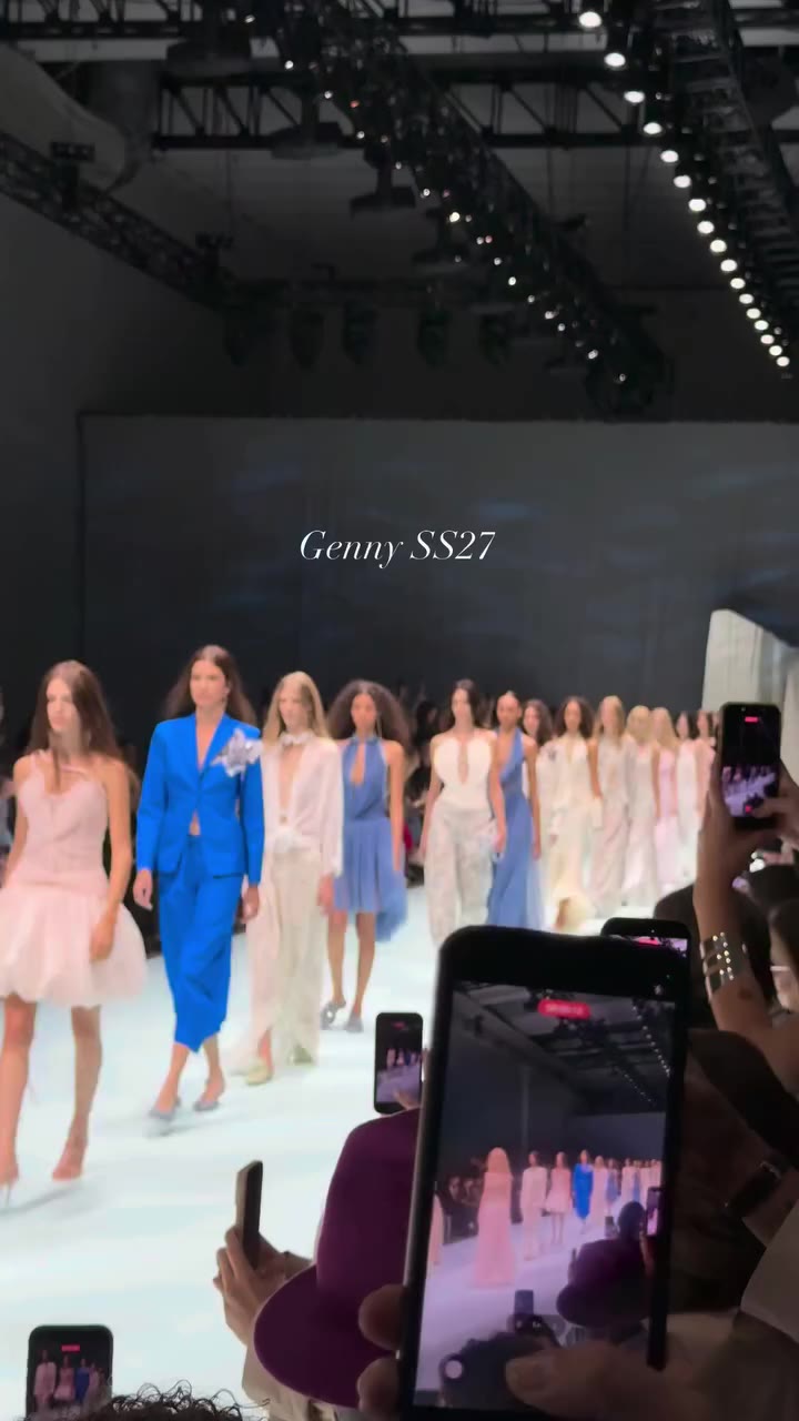 Genny SS27🪄 📝 So many pastels, 3D florals, sheer fabrics and subtle animal…