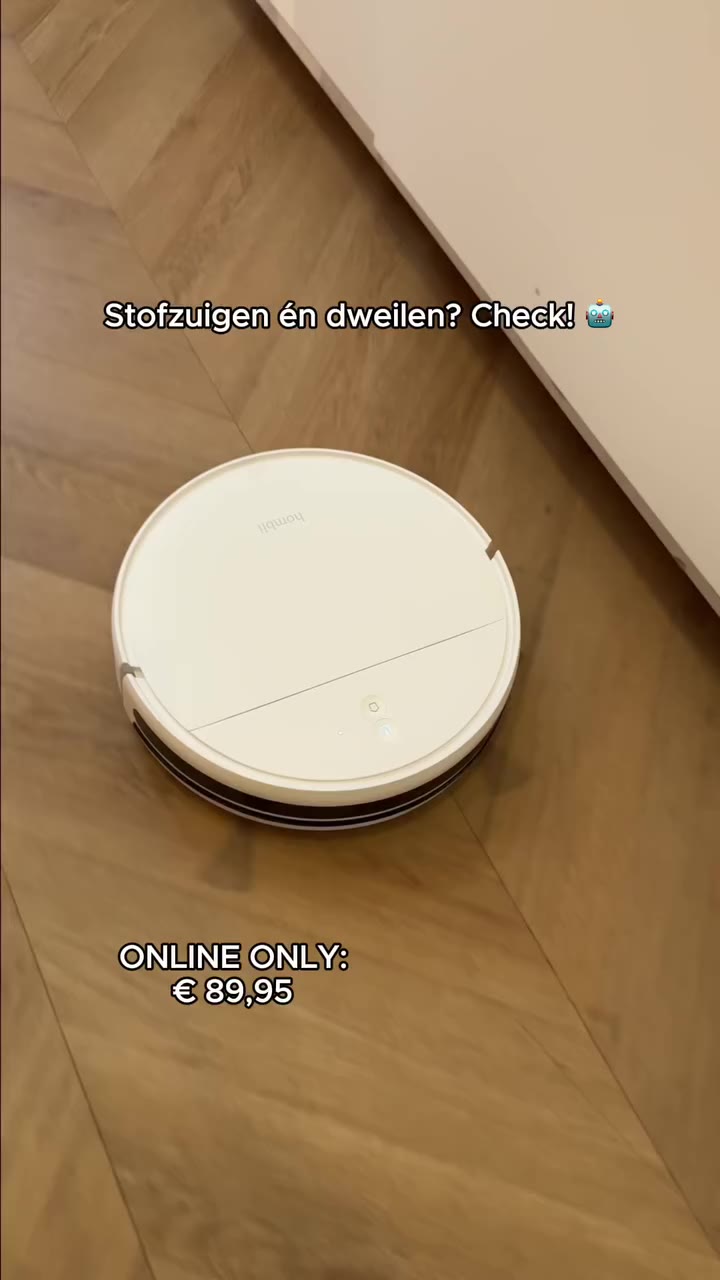 Online only! Een schoon huis zonder gedoe. 🤖 Deze Hombli robotstofzuiger shop…