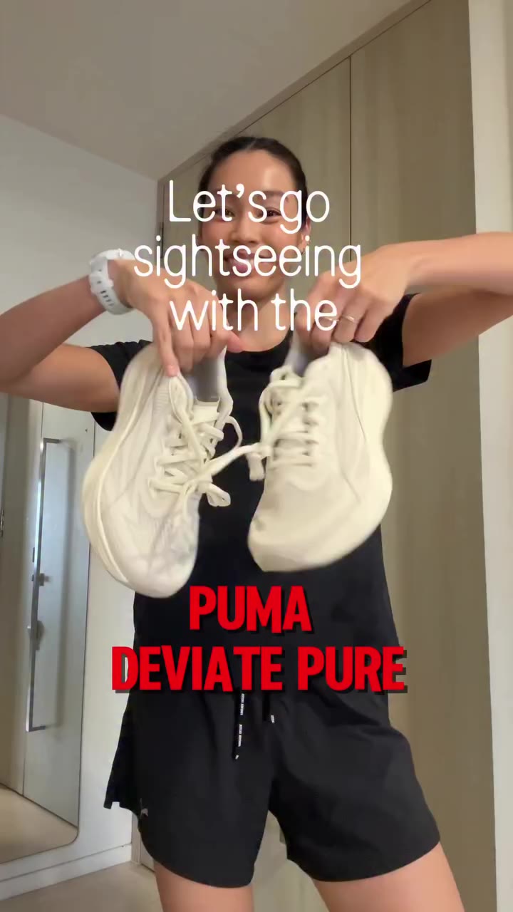 HELLO I GOT PLACES TO BE- enjoying the city lights with the Puma Deviate Pure…