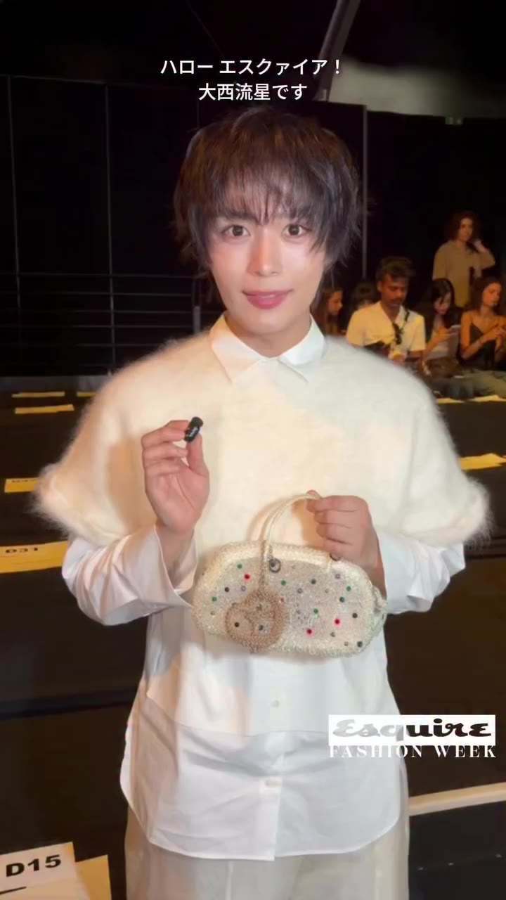 【REPORT】なにわ男子の大西流星さんがアンテプリマの2027年春夏ウィメンズ・コレクションのショーに来場。コーディネートのポイントやミラノでしたいことなど…