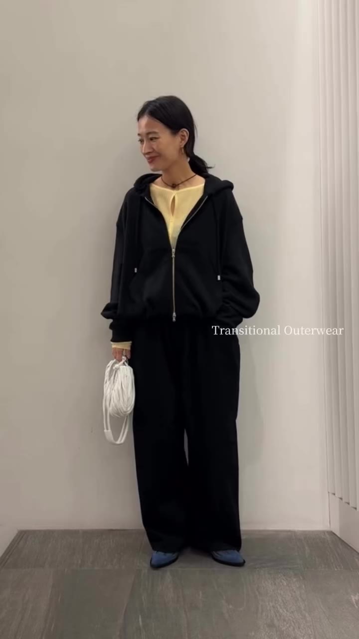 【Transitional Outerwear】 @stunninglure #バルーンヘムジップフーディ ( ivory / gray / black )…