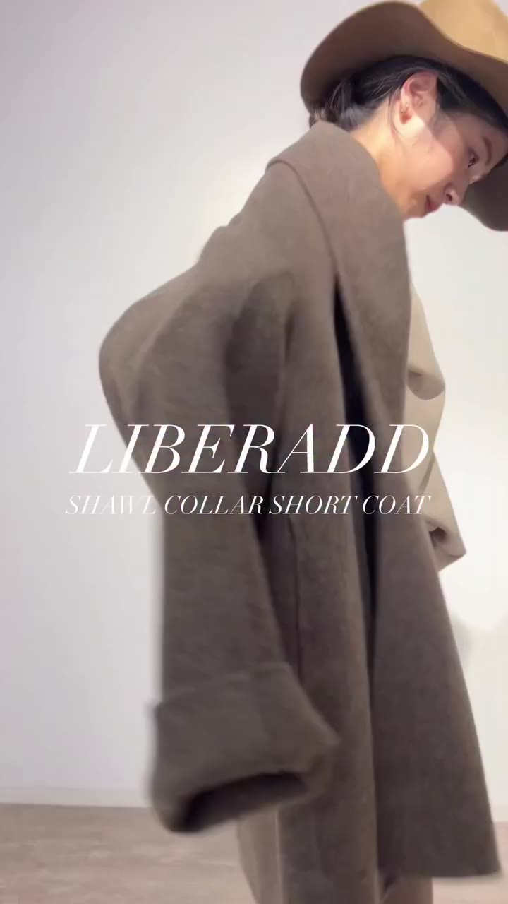 . PRE ORDER NOW @liberadd からショールカラーコートの ご予約がスタートしました！ ミドル丈でスタイリングを選ばす、…