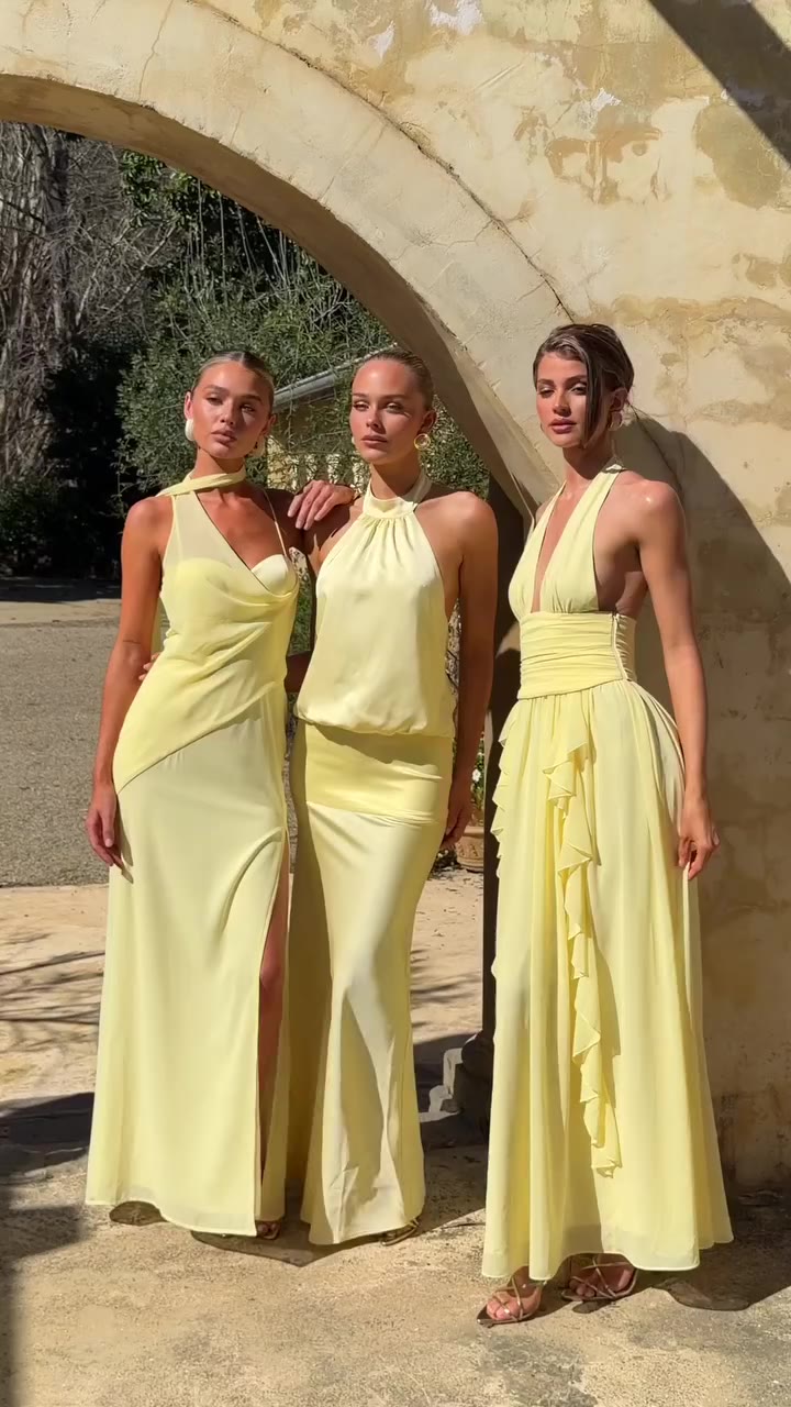 The bridesmaid colour of the moment: butter 🧈⁠ ⁠ Shop the Bridesmaids…