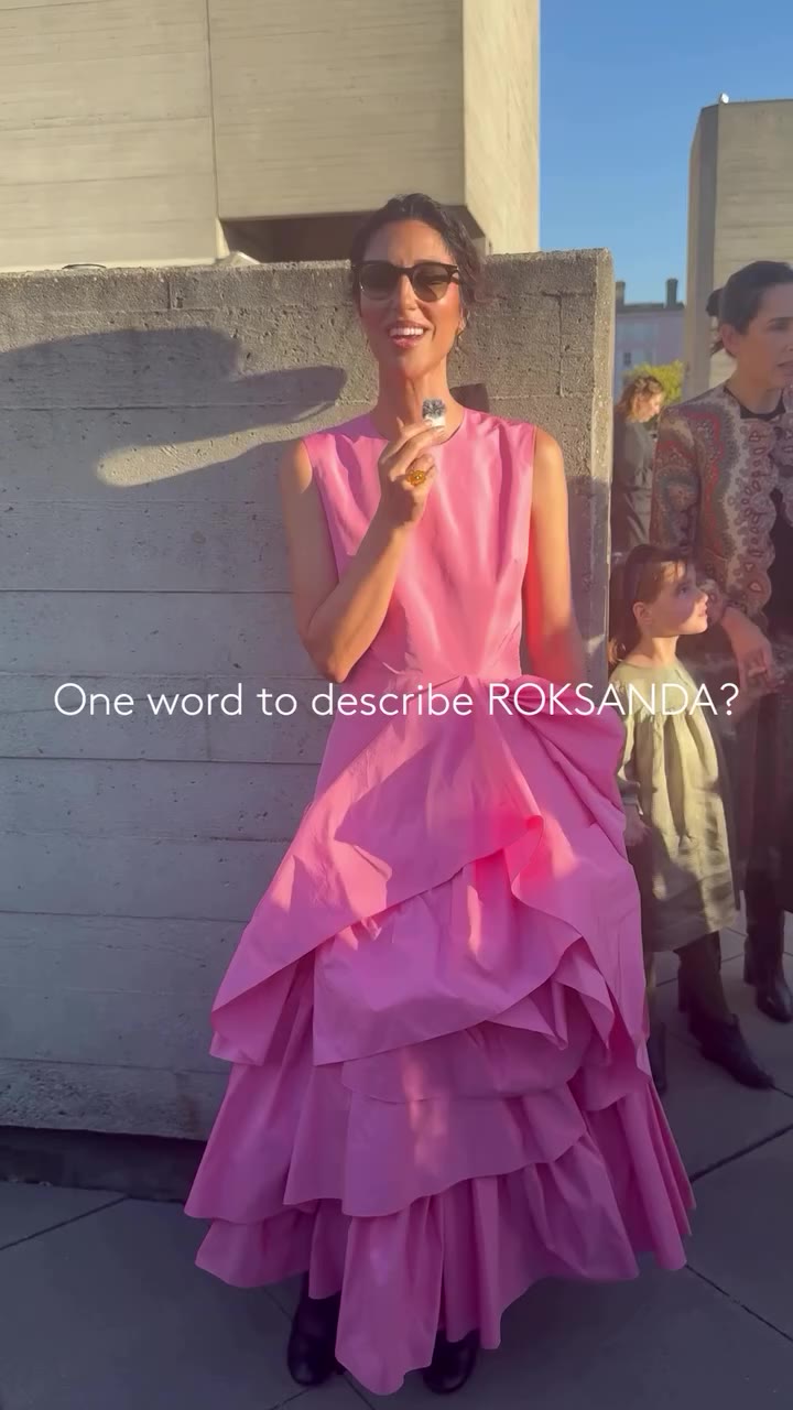 “One word to describe ROKSANDA?” A moment with our community. Featuring…