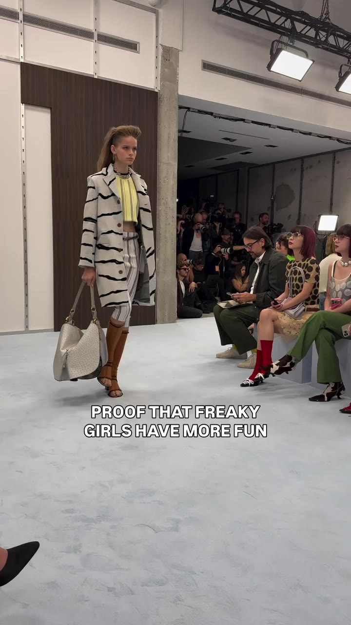Freaky weird girl convention at @marni and obsessed with every second