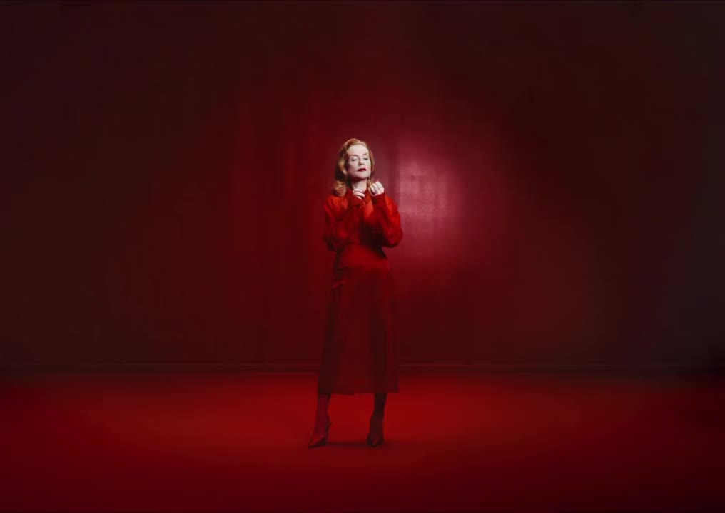 Iconic Lips starring @isabelle.huppert Stepping into a room consumed by red…