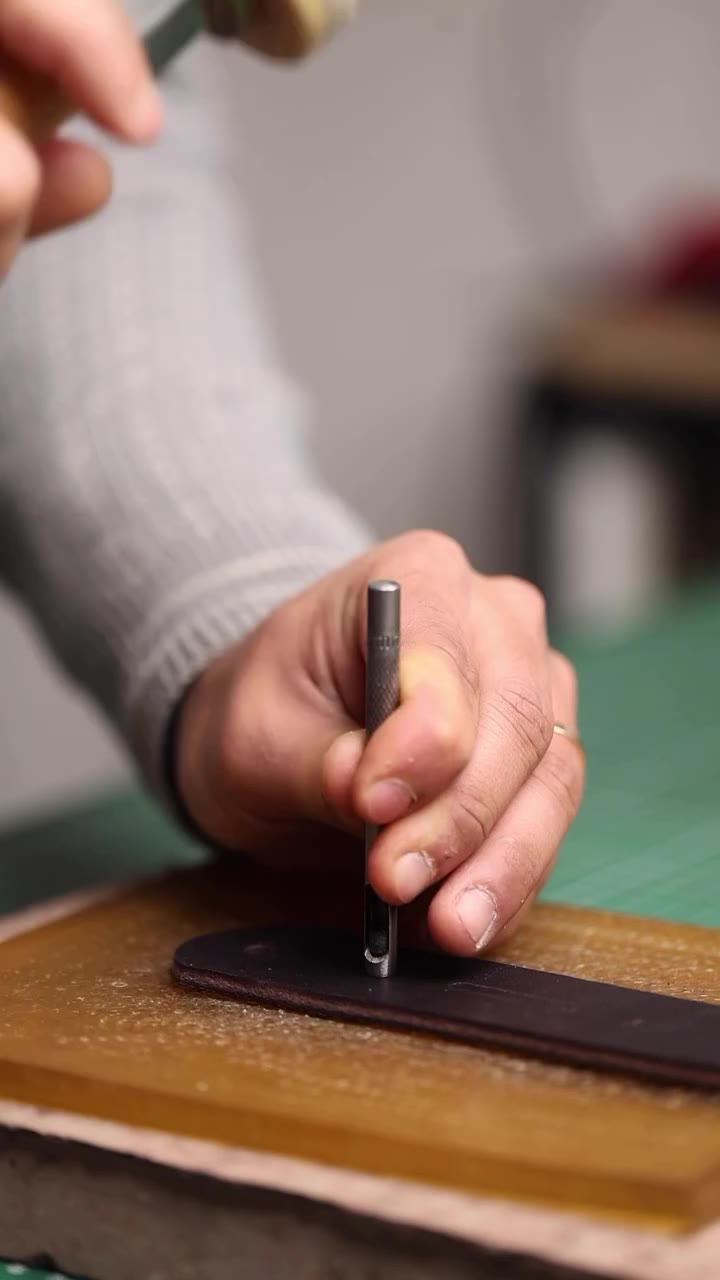Slow motion makes everything epic. But a belt that’s handmade using leather…