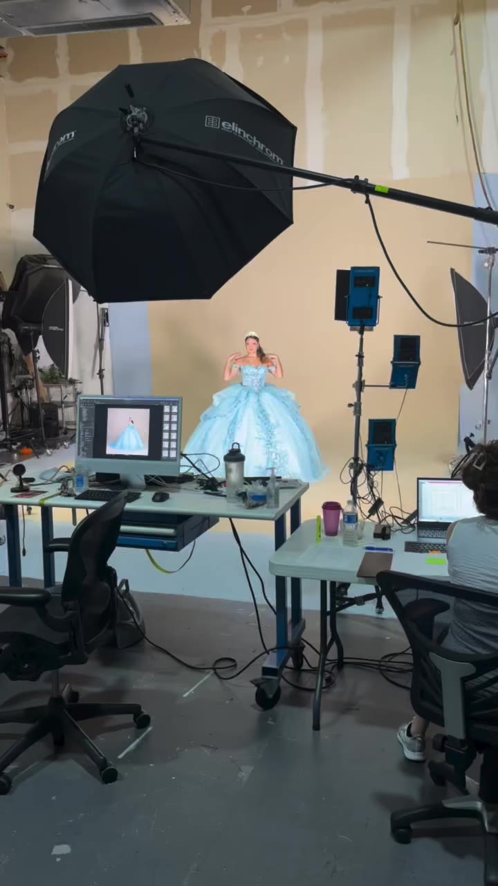 @x0.3milyy on set for @qbydavinci 🤩 #model #modelingagency #fashion #couture…