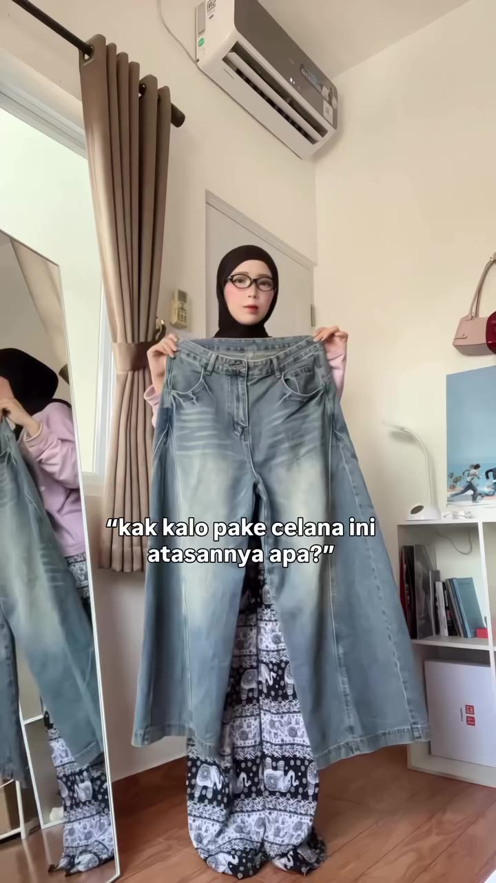 satu celana untuk semua looks 😭🫶🏻 #reel #outfit