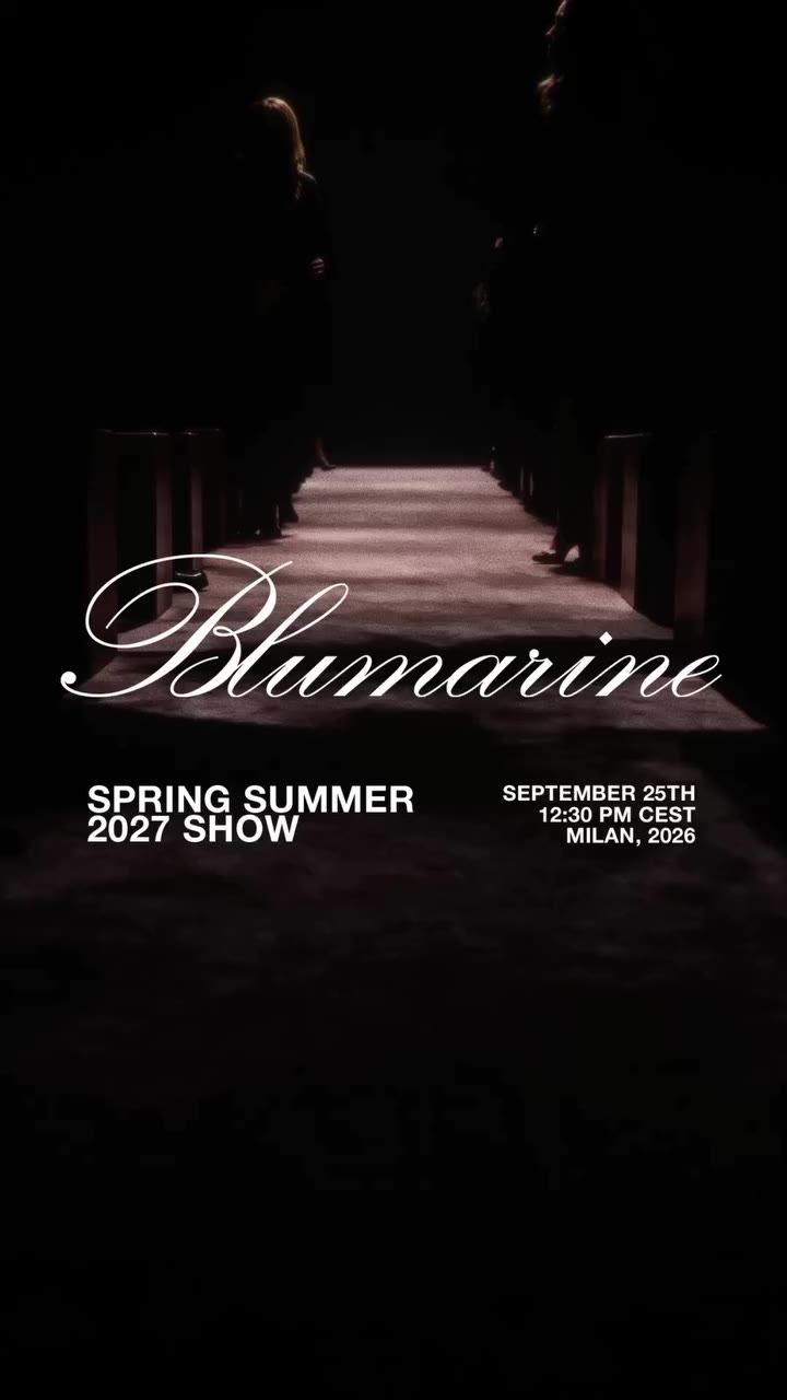 Step into pink. Blumarine Spring Summer 27 show by @davidkoma Friday…