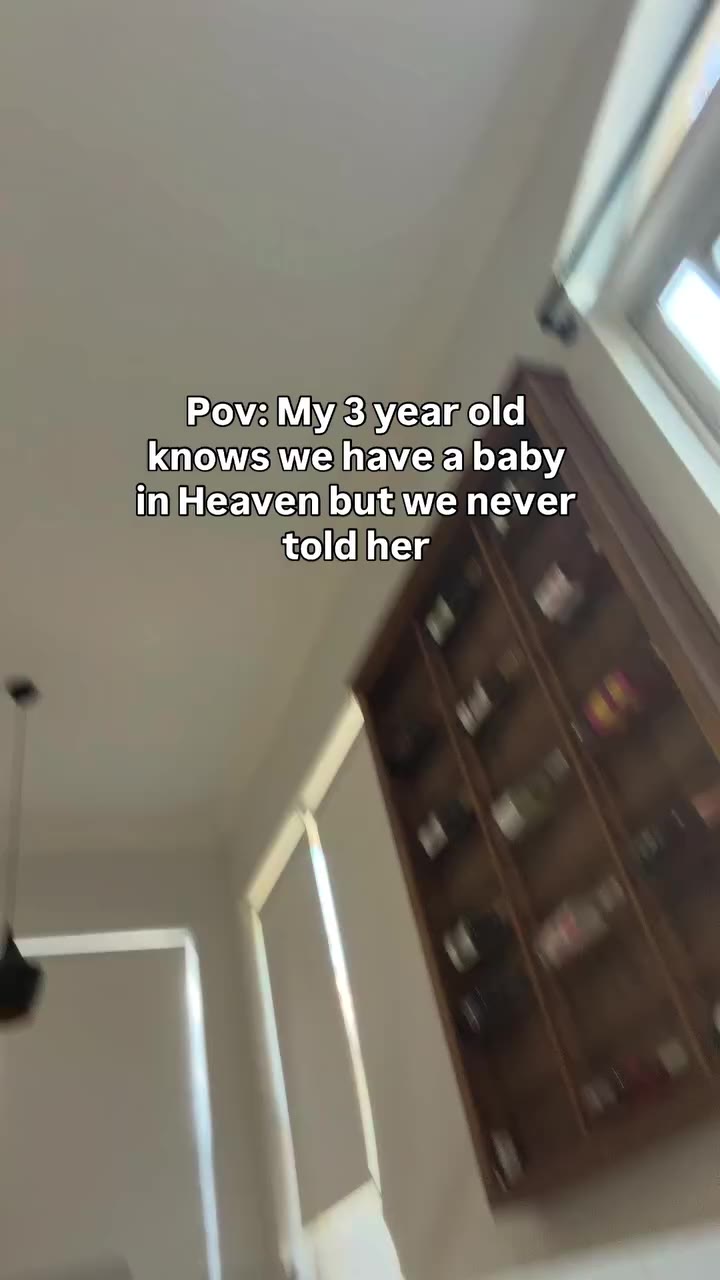 I’ve never told her this but we did lose a little boy about a year ago. And…
