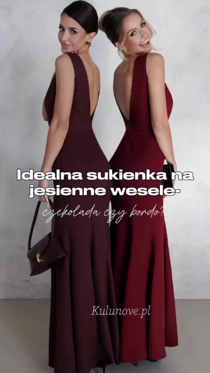 IDEALNA SUKIENKA NA JESIENNE WESELE- CZEKOLADA CZY BORDO? 🍁 DAKOTA w dwóch…