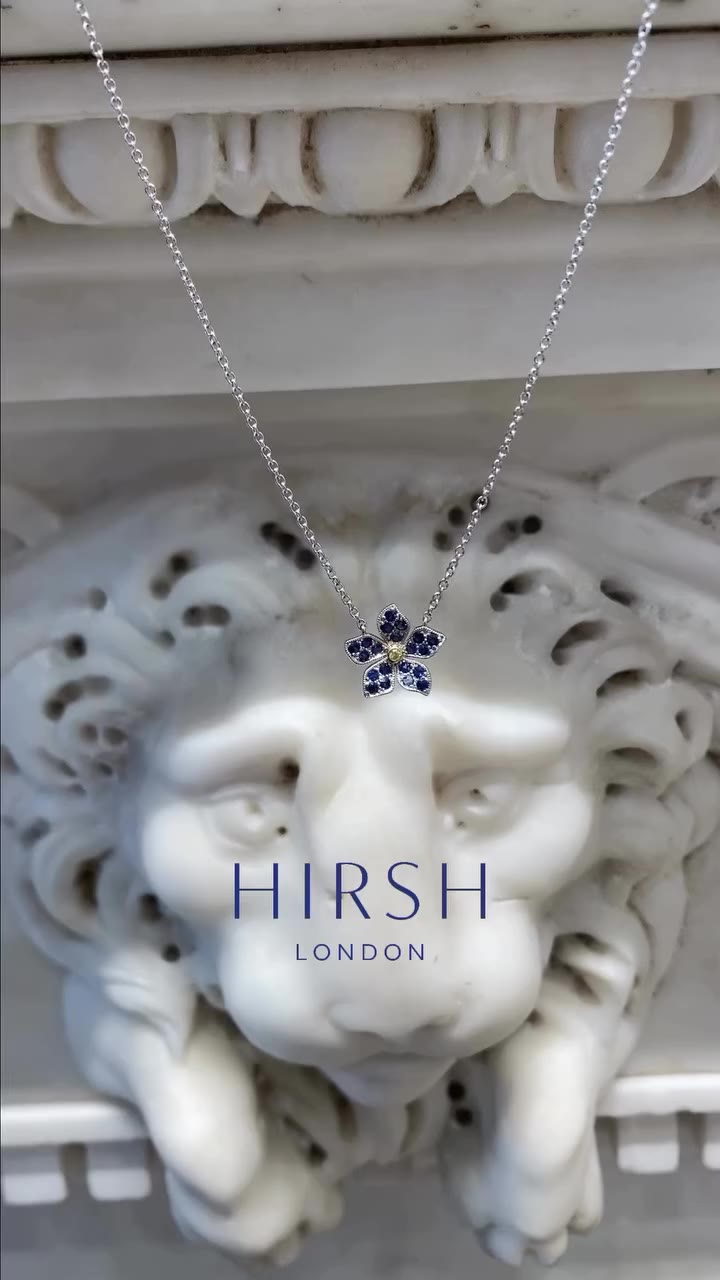 Inspired by British wildflowers, our Forget-Me-Not pendant is handmade in our…