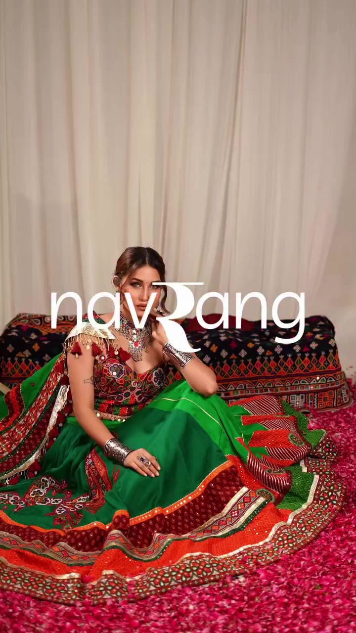 DAY — 5 A collection made in Green and orange is all you need this Navratri…