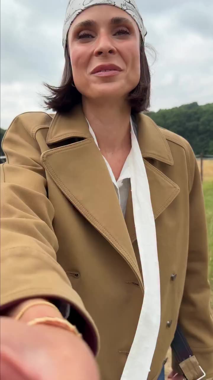 Outfit check at the countryside: 27_THE SUIT UP TRENCH combined with 39_THE…