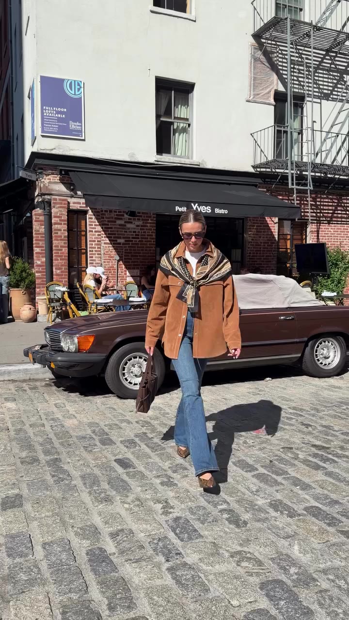 All you need is a really good pair of jeans, a tee, and a layering piece…