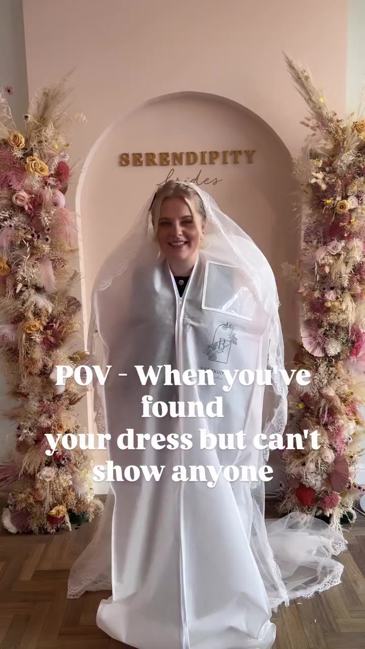 Falling in love with your dream dress? Easy! …Keeping it a secret until the…