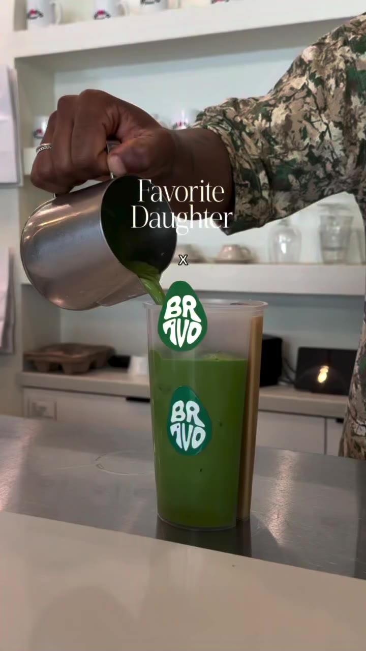 Introducing the Sister Split Latte 💚🤎 @bravo.toast “We rarely agree, so we…
