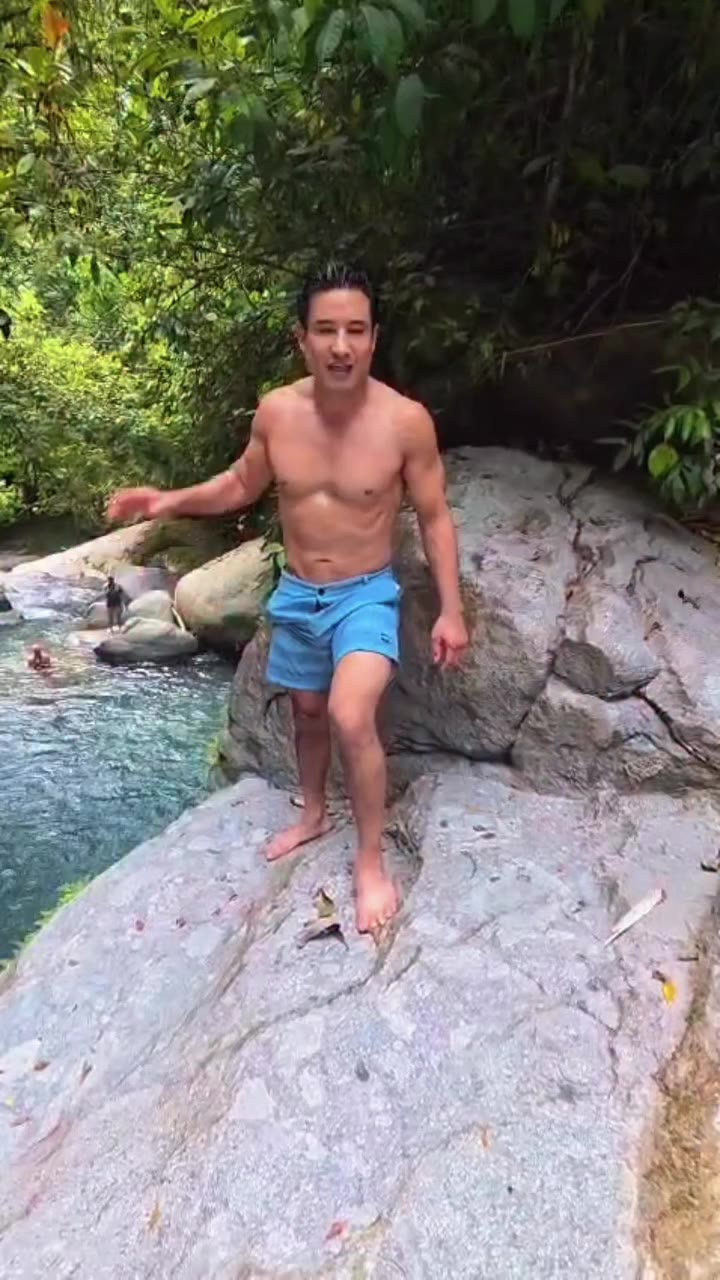 Enjoying Costa Rica the good ol’ fashioned way, by jumping feet first off a…