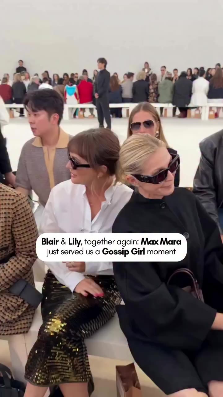 A little Upper East Side nostalgia, courtesy of Max Mara. 💋 Blair and Lily…