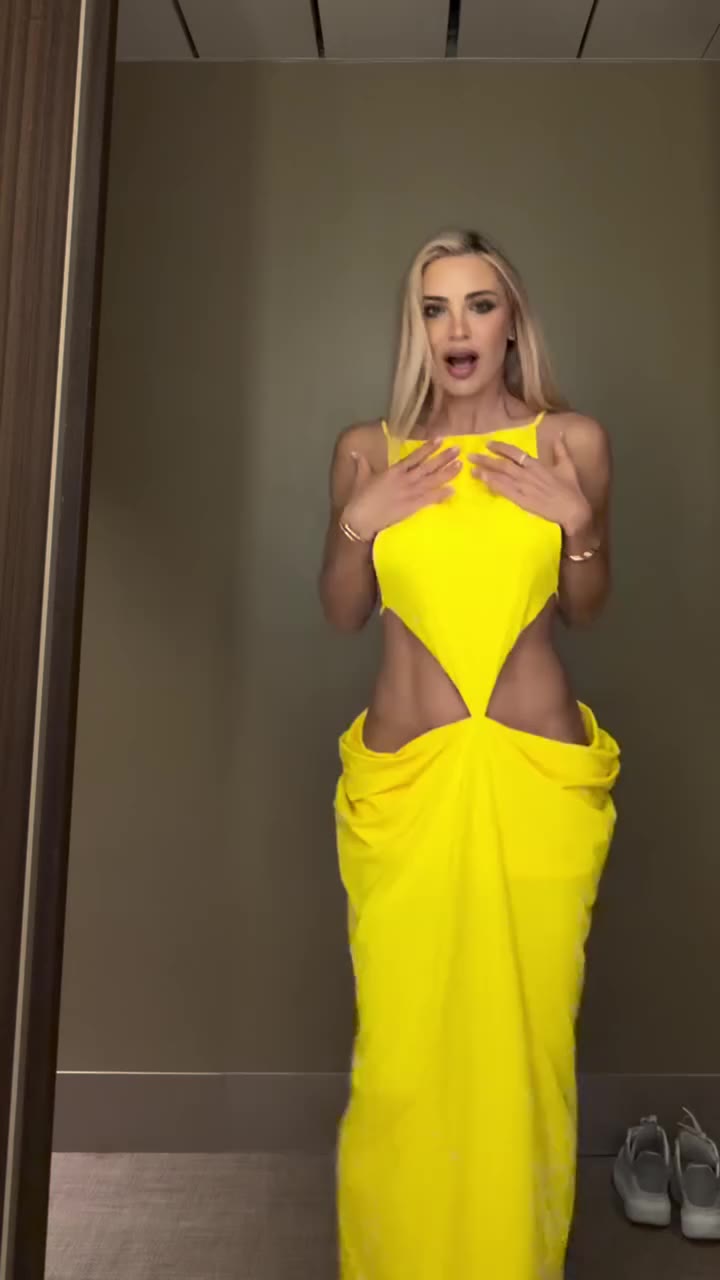 Check this yellow area @kizagor87 - Norvalen Backless Cutout Draped Maxi Dress…