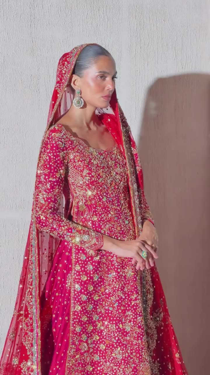 Crimson Rose ✨ @tenadurrani #TenaDurraniBridals #Bridals #WeddingDress