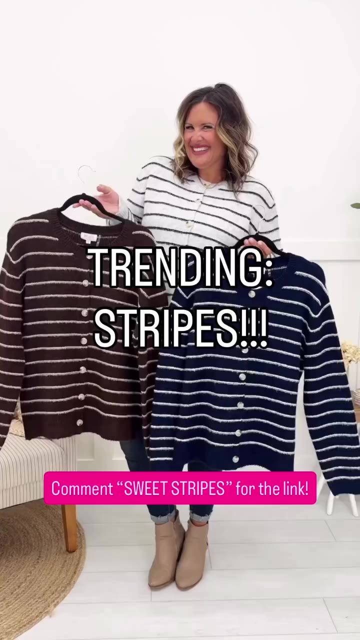 Stripes are trending big time this season, and we’re here for it with this…