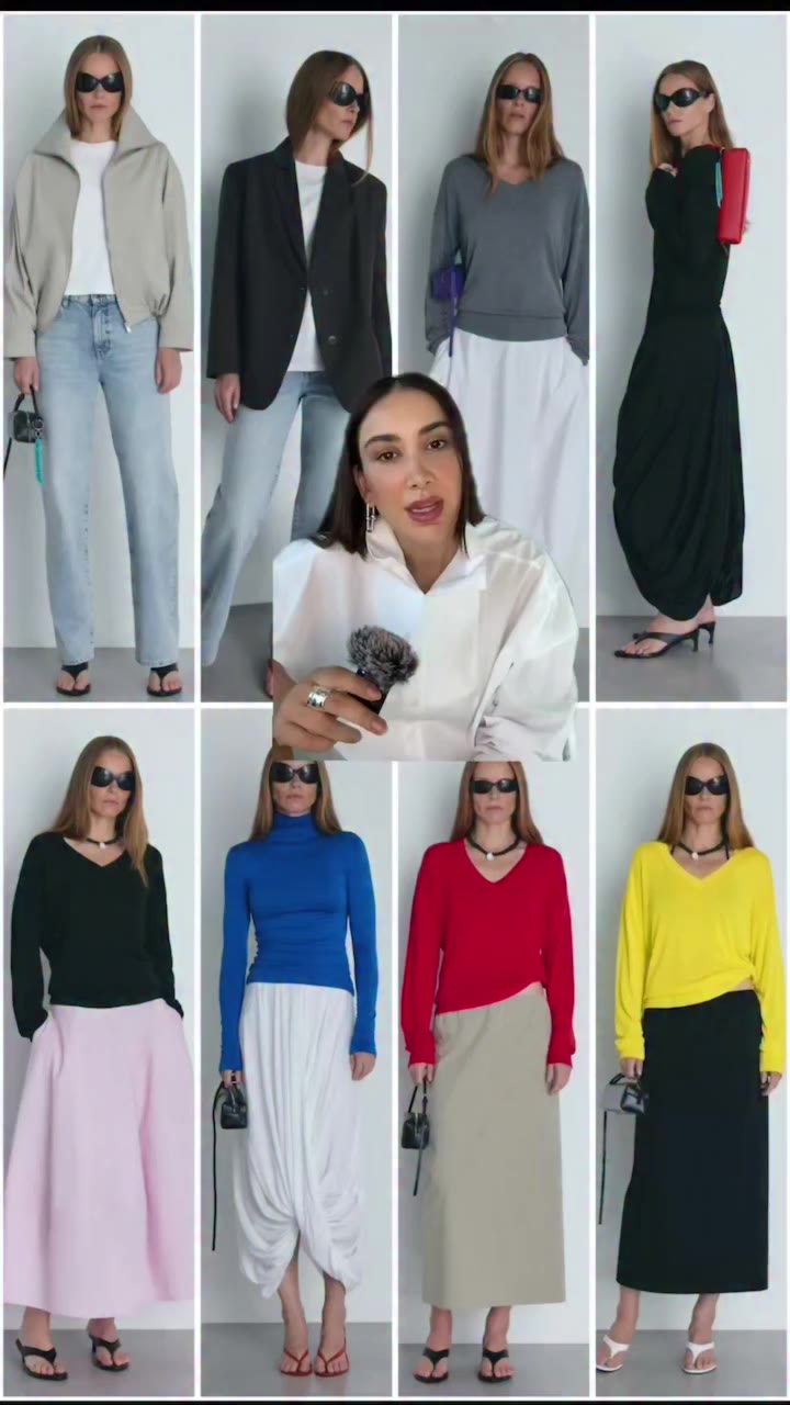 Her trend gardırobuna girmek zorunda değil. Biz gardırobu bir üçgen gibi ele…