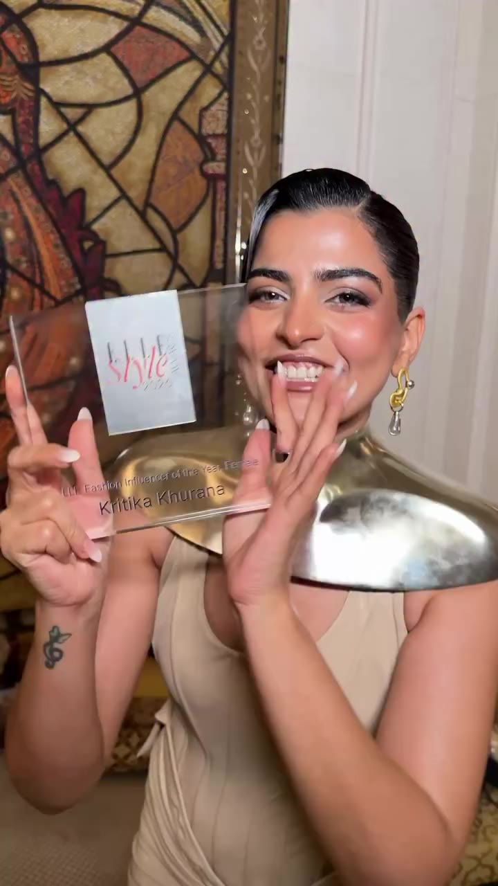 All the feels 🏆❤️ @elleindia Fashion influencer of the year