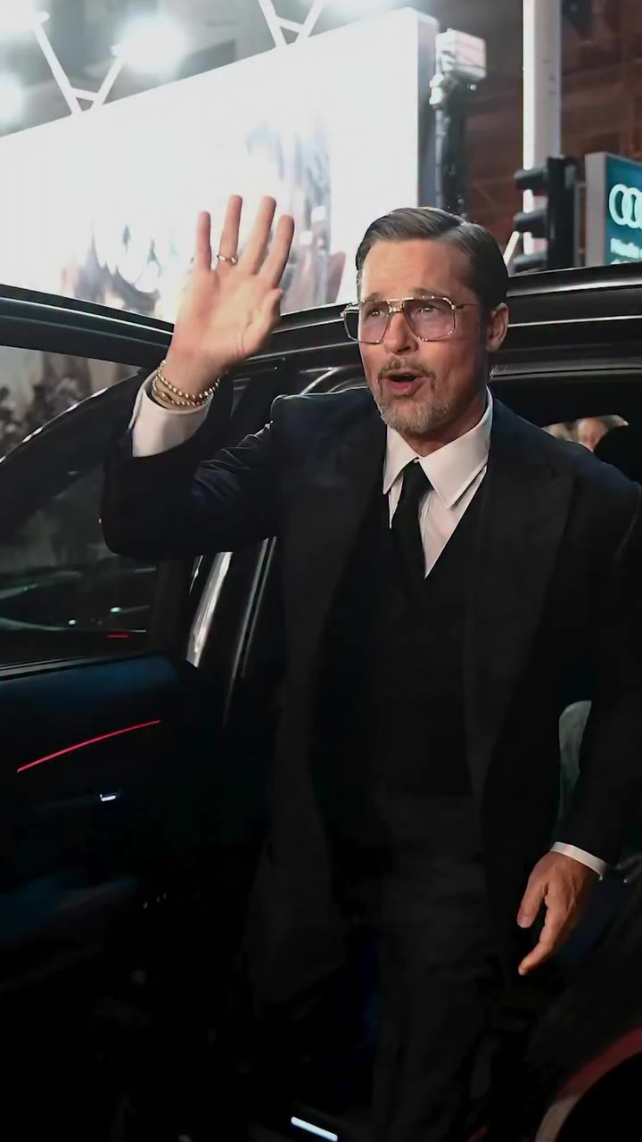 Brad Pitt in a bespoke suit at the 74th San Sebastián International Film…